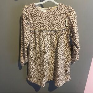 Zara • Soft Leopard Jacquard Dress •